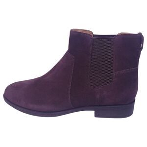 Vionic Alana Comfort Chelsea Ankle Boots Purple Suede Women’s Size 9